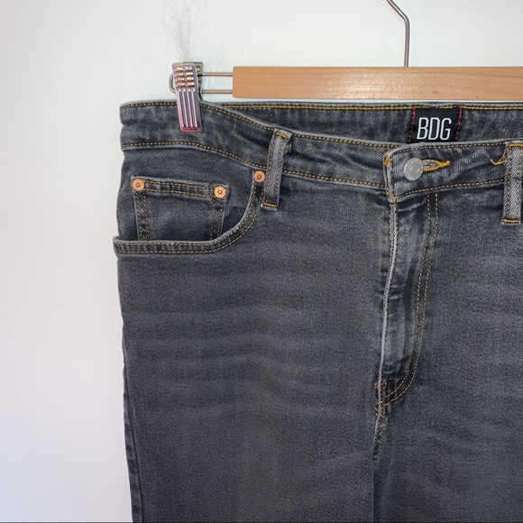 BDG Women Size 32 Jeans Girlfriend High Rise Stretch Gray - Picture 4 of 11
